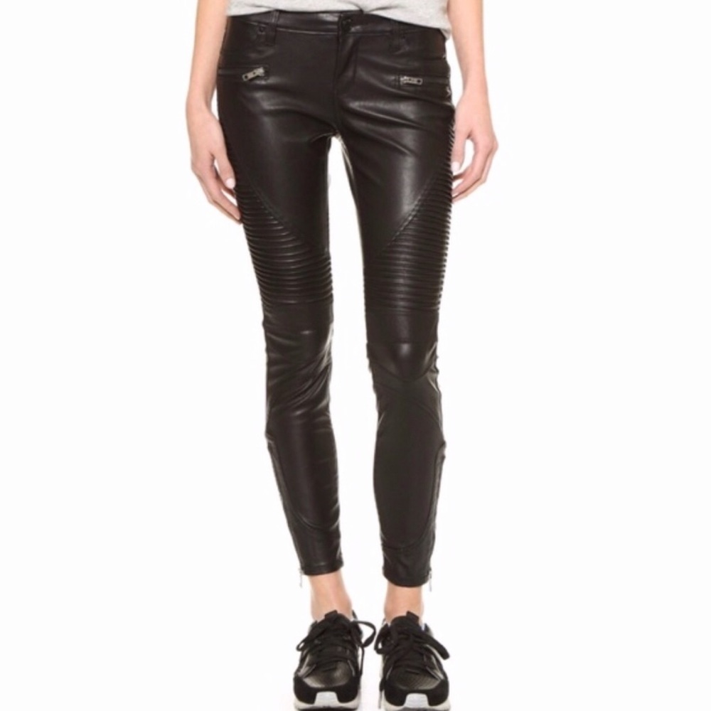 BLANK NYC faux leather motto pants, ankle sz 28